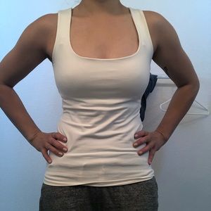 Zara white dressy tank top
